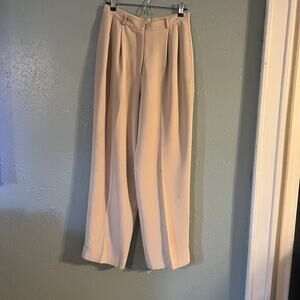 VTG Anne Klein II Sz 10 Pants Ivory Made in USA Old Money Workwear Office Retro